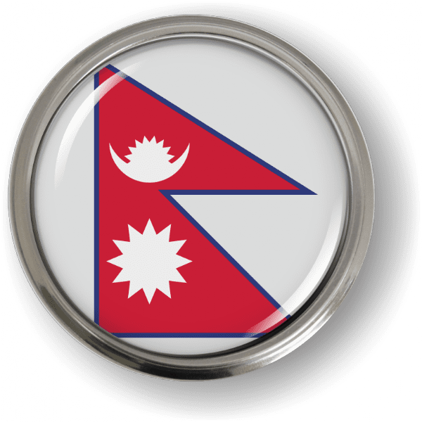 Nepal - Flag - Country Emblem